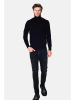 C& Jo Rollkragenpullover in Schwarz