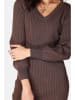 C& Jo Sukienka dzianinowa w kolorze ciemnobrązowym