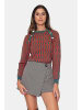 C& Jo Pullover in Rot/ Grün
