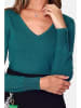C& Jo Sweter w kolorze zielonym