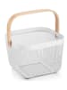 Alexandra House Obstkorb in Weiß/ Natur - (B)26 x (H)25 x (T)18 cm