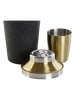 Alexandra House Cocktailshaker in Schwarz/ Gold - 500 ml