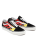 Vans Leren sneakers zwart/rood