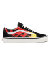 Vans Leder-Sneakers in Schwarz/ Rot