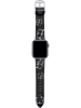 Ted Baker Skórzany pasek do Apple Watch w kolorze czarnym