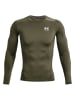 Under Armour Trainingslongsleeve "HG Armour Comp" in Khaki