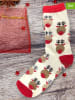 Ozzy & The Socks House 3-częściowy zestaw prezentowy w kolorze beżowo-czewonym
