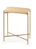 Scandinavia Concept Beistelltisch in Hellbraun/ Gold - (B)40 x (H)56 x (T)26 cm