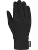 Reusch Funktionsfingerhandschuhe "Silk liner" in Schwarz