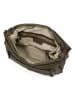 Melina C Leder-Schultertasche "Bariano" in Khaki - (B)31 x (H)20 x (T)9 cm