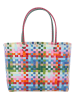 Overbeck and Friends Shopper "Tess" in Bunt in Bunt - (B)39 x (H)28 x (T)15 cm