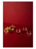 Byon 2-delige set: glazen "Victoria" transparant/rood - 350 ml