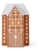 Kähler Świecznik "Gingerbread Lyshus" w kolorze jasnobrązowym - wys 17 cm
