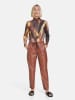 Gerry Weber Spodnie w kolorze ceglanym ze skóry syntetycznej