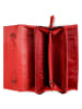 ORE10 Leren schoudertas "Maris" rood - (B)25 x (H)14 x (D)4 cm