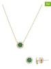 U.S. Polo Assn. 2-częściowy zestaw biżuterii z kryształami