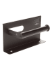 Wenko Toiletrolhouder "Walli" zwart
