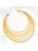 LA CHIQUITA Vergold. Halskette - (L)40 cm