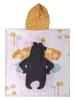 hippodino Badponcho "Cool Bear" wit/meerkleurig