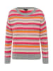 More & More Pullover in Grau/ Pink/ Orange