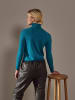 Rodier Wollen coltrui turquoise