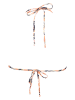 Roxy Biustonosz bikini w kolorze brzoskwiniowo-czarno-białym