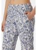 Schiesser Pyjama-Hose in Creme/ Blau