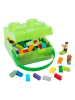 LEGO Pojemnik "Brick 4" w kolorze zielonym na lunch - 16,5 x 11,6 x 17,3 cm