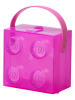 LEGO Pojemnik "Brick 4" w kolorze fioletowym na lunch - 16,5 x 11,6 x 17,3 cm