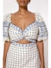 By Malina Kleid "June" in Creme/ Hellblau