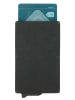 Safety wallet Leder-Kartenetui "Ducati" in Schwarz - (B)6,6 x (H)11 x (T)1 cm