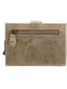 HIDE & STITCHES Leder-Geldbörse "Idaho" in Taupe - (B)10 x (H)8 x (T)1,5 cm