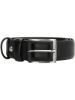 HIDE & STITCHES Leren riem "Frisco" zwart