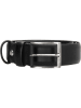 HIDE & STITCHES Leren riem "Frisco" zwart