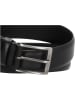 HIDE & STITCHES Leren riem "Frisco" zwart