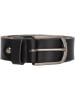 HIDE & STITCHES Leder-Gürtel "Frisco" in Schwarz