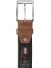 HIDE & STITCHES Leren riem "Frisco" lichtbruin