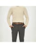 HIDE & STITCHES Leder-Gürtel "Frisco" in Taupe