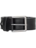 HIDE & STITCHES Leren riem "Frisco" zwart