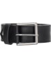 HIDE & STITCHES Leren riem "Frisco" zwart