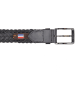 HIDE & STITCHES Leren riem "Frisco" zwart