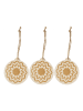 SUNNYSUE Houten hanger Kerstbal "Ornament 2" naturel