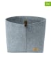 Wenko 2-delige set: opbergmanden "Feli" grijs - (B)30 x (H)19 x (D)18 cm