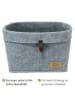 Wenko 2-delige set: opbergmanden "Feli" grijs - (B)30 x (H)19 x (D)18 cm