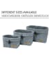 Wenko 2-delige set: opbergmanden "Feli" grijs - (B)30 x (H)19 x (D)18 cm