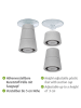 Wenko 4-delige set: voetjes voor fornuisafdekplaten grijs - (L)5 x (B)4,4 cm