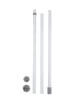 Wenko Telescopische klemstang "Herkules" wit