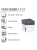 Wenko 2-delige set: luchtontvochtiger navulverpakking "Cube" wit
