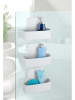 Wenko 2-delige set: douchmandjes "Barcelona" wit - (B)26 x (H)24 cm