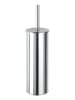 Wenko Toiletborstelgarnituur "Basic" zilverkleurig - (H)37,5 cm